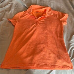 NIKE GOLF Orange Polo Shirt Short-Sleeved Work Out Top
